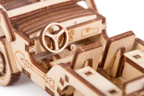 Механический 3D-пазл из дерева Wood Trick Джип фото 7