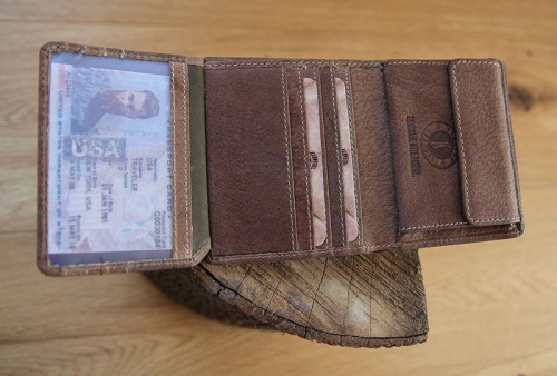 Бумажник Klondike Jamie, коричневый, 9x10,5 см фото 12
