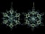Снежинка КРУЖЕВНАЯ, акрил, прозрачно-матовая с золотом, 13 см, Forest Market