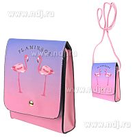 Сумочка для косметики " Фламинго" 15*6*20(80) см