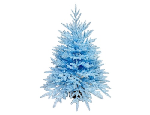 Настольная елка в мешочке Голубая 90 см, ЛИТАЯ 100%, Max CHRISTMAS