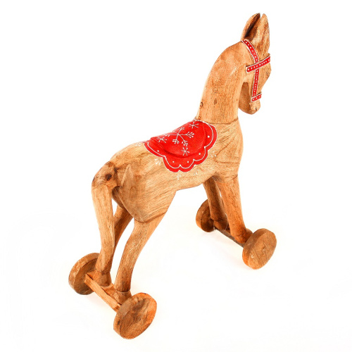 Декоративная лошадка christmas horse, 40х30х13 см фото 3