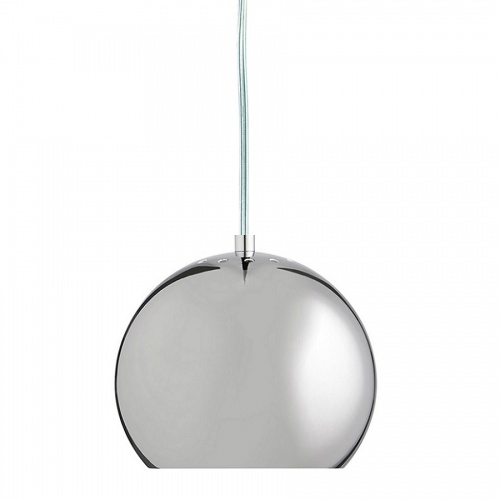 Лампа подвесная ball, хром в глянце, прозрачный шнур