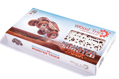 Механическая сборная модель Wood Trick Монстр-Трак фото 3