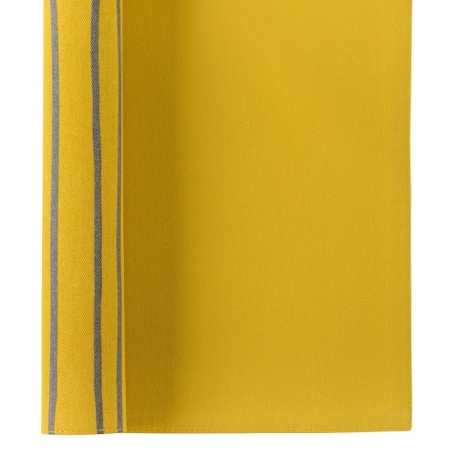 Салфетка двухсторонняя под приборы из хлопка горчичного цвета с принтом Полоски из коллекции prairie, 35х45 см фото 4