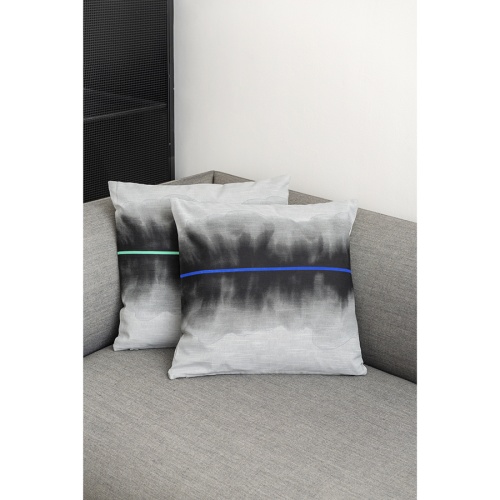 Чехол на подушку из хлопка из коллекции slow motion, mint, 45х45 см фото 2
