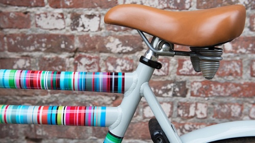 Наклейка на раму велосипеда micro-stripes фото 2