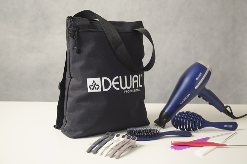 Сумка-рюкзак для парикмахерских инструментов Dewal, 40х36х10 см, черная фото 2