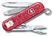 Нож-брелок Victorinox Classic LE 2021, 58 мм, 7 функций, Lucky Cat