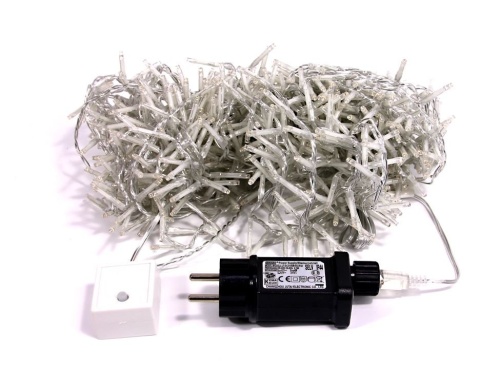 Электрогирлянда 'с усиками' (полукластеры, compact), LED-огни, прозрачный провод, диммер, таймер, уличная, Kaemingk фото 4