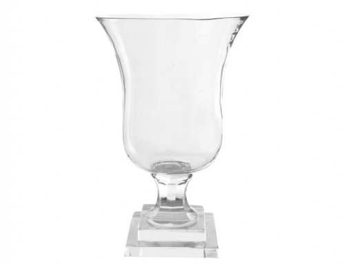 Бокал-подсвечник "Благородный тюльпан" гладкий, стекло, прозрачный, 19х29.5 см, SHISHI