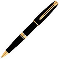 Waterman Charleston - Ebony Black GT, ручка-роллер, F, BL