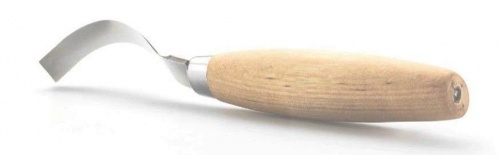 Нож Morakniv Hook Knife 163 Double Edge ложкорез, нержавеющая сталь, рукоять из березы фото 5