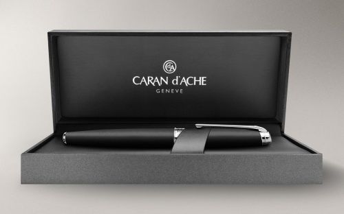 Carandache Leman - Black Matte SP, ручка-роллер, F фото 4