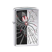 Зажигалка ZIPPO Classic с покрытием High Polish Chrome, латунь/сталь, серебристая, 36x12x56 мм, 28795