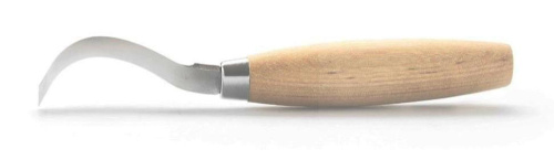 Нож Morakniv Hook Knife 163 Double Edge ложкорез, нержавеющая сталь, рукоять из березы фото 4
