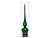 Елочная верхушка ROYAL CLASSIC, стеклянная, глянцевая, цвет: классический зелёный, 260 мм, Kaemingk