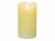 Свеча восковая "Живая душа", кремовая, тёплый белый LED-огонь, "натуральный фитилёк" 3D, 7х13 см, таймер, Kaemingk