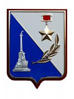 Плакетка с гербами, эмблемами Герб Севастополя на щите, ПЛ-76