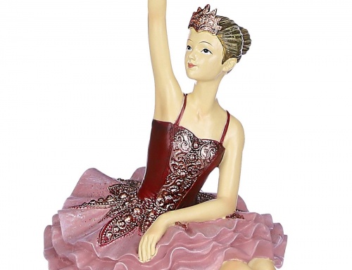 Статуэтка "Балерина розелла" (сидящая), полистоун, 18.5х10.17.5 см, Edelman фото 2