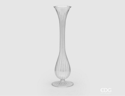 Стеклянная ваза ЭЛЕГАНЦА ГРАЦИЯ, 35 см, EDG фото 3