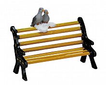 Скамейка с голубками, 5x6x3.5 см, LEMAX