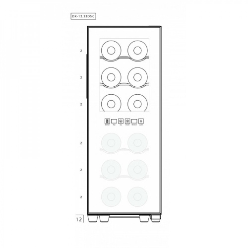 Винный шкаф Dunavox DAT-12.33DC фото 6