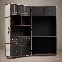 Шкаф мейфаер силвер restoration hardware, 98x72x194 см