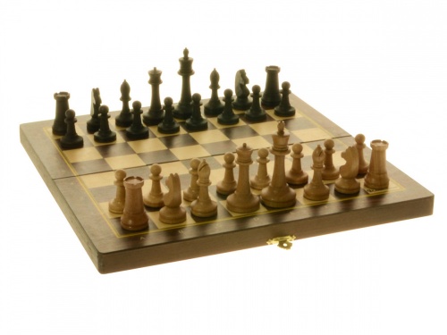 Шахматы складные бук, 50 мм с фигурами (Э)