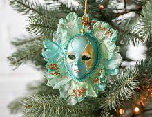 Ёлочная игрушка МАСКА АЛОНЕ ДИ МИСТЕРИО, полиэстер, 18 см, Winter Deco