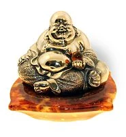 Сувенир "Будда на подушке" из янтаря, Buddha